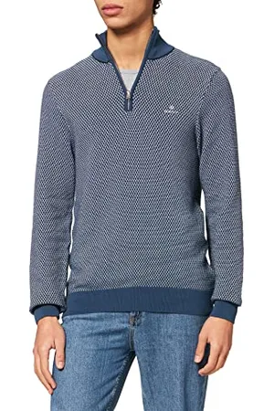 GANT Herren D1. Multicolor Texture Halfzip Pullover, , Small (Herstellergröße: S)