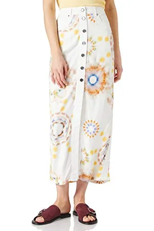 Desigual Womens FAL_Sunny Day Skirt, White, 46