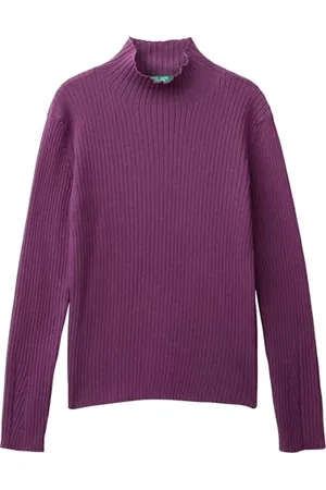 Benetton Mädchen und Mädchen Trikot Rollkragen M/L 1194c200m Pullover, , 140 cm