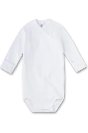 Sanetta Wickelbody mit Kratzschutz | Nachhaltiger und süßer Wickelbody für Babys aus Bio-Baumwolle. Baby Wickelbody 050