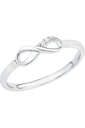 QS by s.Oliver Damen-Ring SO PURE Infinity Unendlichkeitszeichen 925 rhodiniert Zirkonia weiß Gr. 56 (17.8) - 2017253