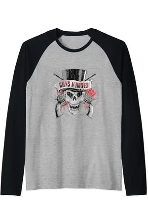 Guns N´Roses Offizieller Zylinderhut mit Totenkopf Raglan
