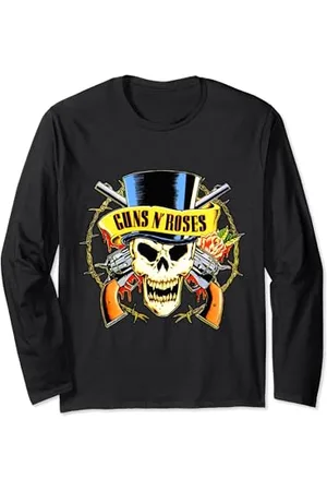 Guns N´Roses Offizieller Zylinderhut mit Totenkopf Langarmshirt