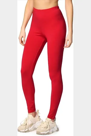 Merry Style Leggings Damen Baumwolle für das ganze Jahr Bequeme Leggings Blickdicht Damen Ideal für Yoga Sport Gym und Freizeit MS10-198 ( , L)