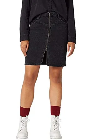 Wrangler Damen HIGH Zip Skirt Rock, , Small (Herstellergröße: S)