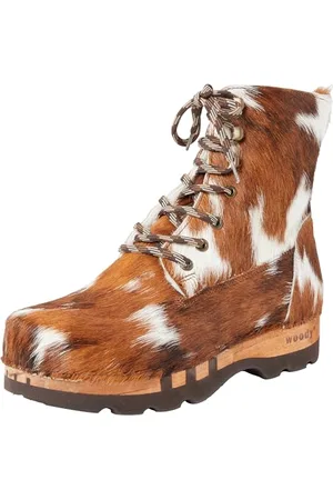 Woody Herren Pascal Halblange Stiefel, Natur Fell, 48 EU