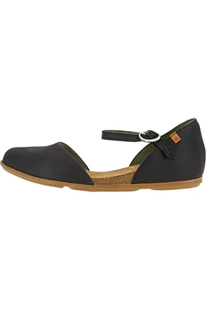 El Naturalista Damen geschlossene Sandalen STELLA, Frauen Sandalen,sommerschuhe,freizeitschuhe,offene schuhe,strandschuhe,BLACK,40 EU / 7 UK