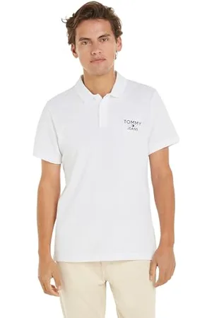 Tommy Hilfiger Herren Poloshirt Kurzarm Tjm Slim Corp Polo Regular Fit, (White), M