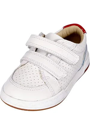 Clarks Jungen Fawn Solo K Sneaker, White Leather, 30 EU