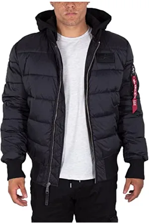 Alpha Industries Herren MA-1 ZH Puffer FD Winterjacke, Black, M