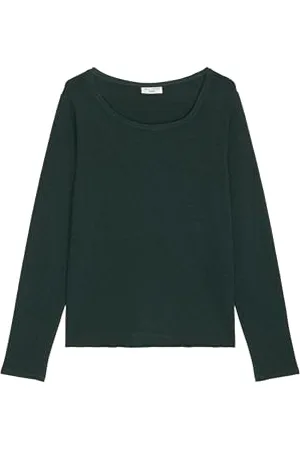 Marc O’ Polo Marc OߴPolo Denim Damen Langarmshirt aus Bio-Baumwolle Basic, Lila , XS