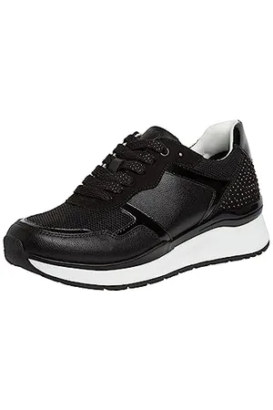 Marco Tozzi Damen Sneaker, Keilabsatz, Wechselfußbett, weiches FEEL ME Fußbett, ideal für Business und Freizeit