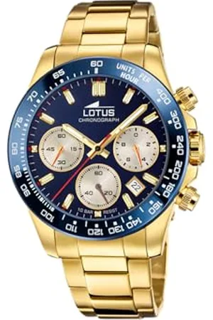 Lotus Herren Armbanduhr aus Edelstahl in der Farbe 43mm, Wasserdichtigkeit: 10Bar, 18914/4