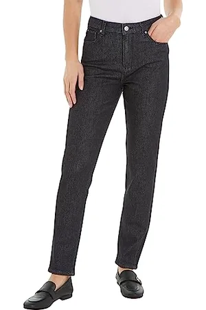 Tommy Hilfiger Damen Jeans Tapered Stretch, Schwarz (Liz), 28W / 32L