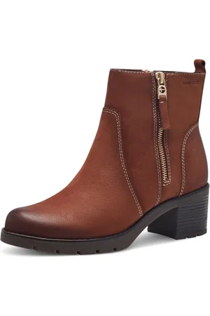 Tamaris COMFORT Damen Winterstiefel mit Absatz aus Leder Gefüttert, Braun , 37 EU