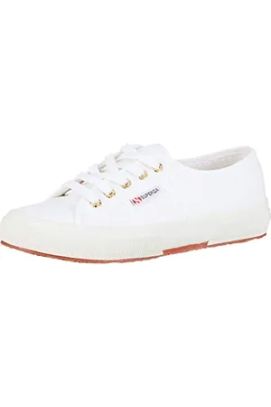Superga Unisex 2750 COTU Classic Sneaker, Weiß (White/Gold A15), 49 EU