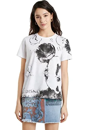 Desigual Damen Ts_Mickey T Shirt, , XXS(Herstellergröße: XS)