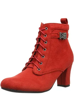 Hirschkogel by Andrea Conti 3617400 Kurzschaft Stiefel, Rot (rot 021), 35 EU