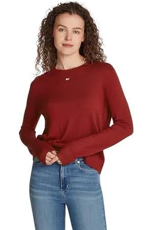 Tommy Hilfiger Damen Pullover Essential Crew Neck Rundhalsausschnitt, , S