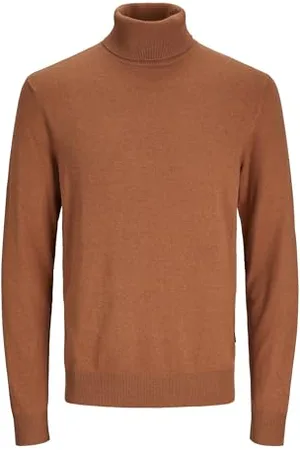 JACK & JONES Male Rollkragenpullover Einfarbig Rollkragenpullover