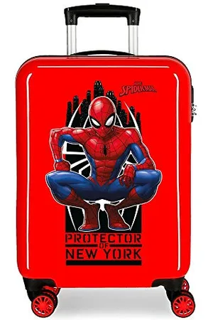 Marvel Spiderman Geo Kabinenkoffer Rot 37x55x20 cms Hartschalen ABS Kombinationsschloss 34L 2,6Kgs 4 Doppelräder Handgepäck