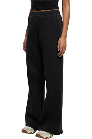 Urban classics Damen TB6105-Ladies Organic Ultra Wide Sweat Pants Hose, Black, M