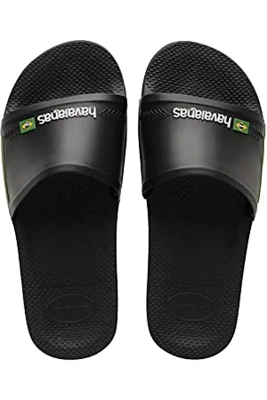 Havaianas Slide Brasil (Mini Me) Schiebe-Sandalen, Black, 34 EU