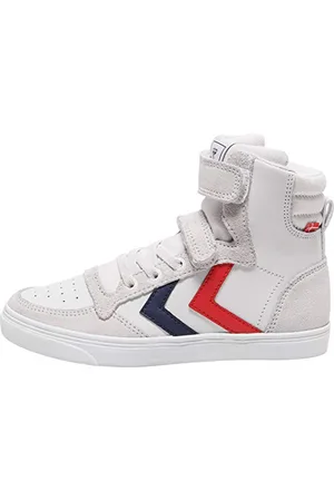 Hummel Unisex Kinder Slimmer Stadil Leather High Jr Hohe Sneaker High-Top, ,29 EU