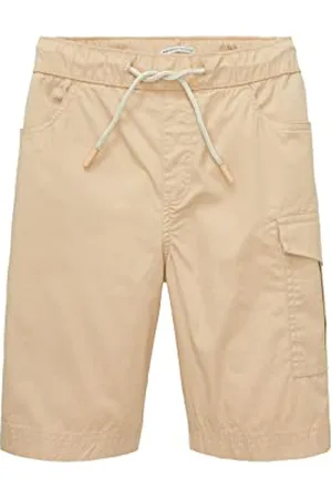 TOM TAILOR Jungen 1036647 Kinder Loose Fit Cargo Shorts, 22201-Cream Toffee, 146