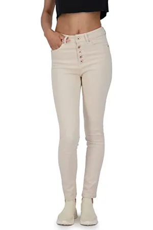alife kickin ALIFE and Kickin LeonoraAK DNM R Pants – Damen Freizeit Jeans – Bequem & Stylisch für Alltag & Freizeit – Perfekte Passform für Lässige Casual-Looks L