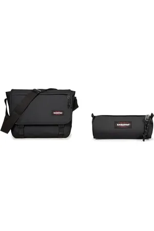 Eastpak Delegate + - Umhängetasche, 20 L, Black & BENCHMARK Single - Federmäppchen, Black