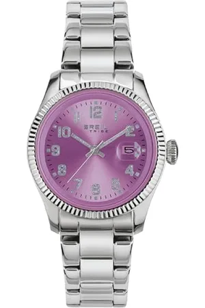 Breil Uhr Damen Classic Elegance Ziffernblatt HELLBLAU Bewegung NUR Zeit Quartz e Bracelet Stahl Silber EW0628