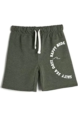 Koton Boys Printed Detail Shorts Drawstring Pockets