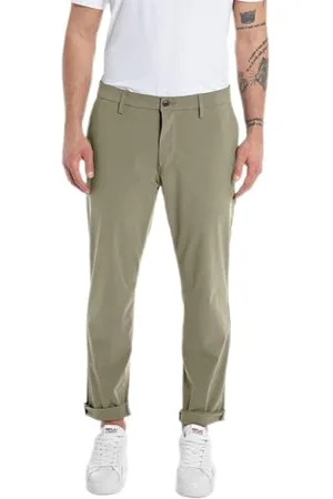 Replay Herren Chino Benni Regular-Fit Hyperflex Hybrid mit Stretch, (Beige), 28W / 30L