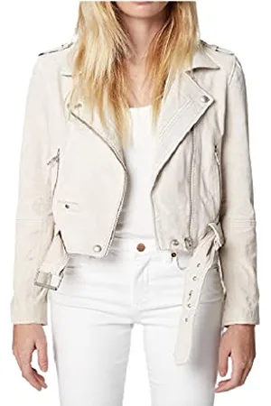 BLANK NYC Damen-Motorradjacken, luxuriöse Kleidung, Wildleder, bequeme und stilvolle Mäntel, , L