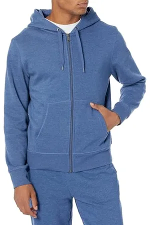 Amazon Herren Fleece-Kapuzenpulli mit durchgehendem Reißverschluss (erhältlich in den Größen Big & Tall), , S