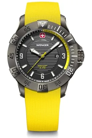 Wenger Herren Armbanduhr Seaforce, Ø 43 mm, Swiss Made, Analog Quarz, Wasserdicht bis 200 m, Silikon-Armband, , 01.0641.145
