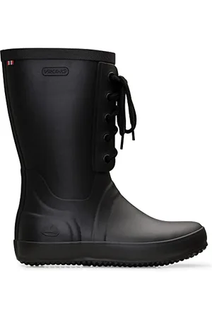 Viking Damen Retro Logg Gummistiefel, Black,38 EU