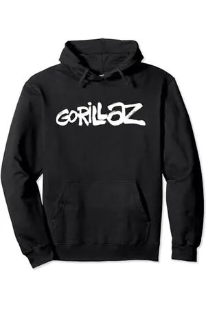 Gorillaz White Paint Brush Logo Pullover Hoodie
