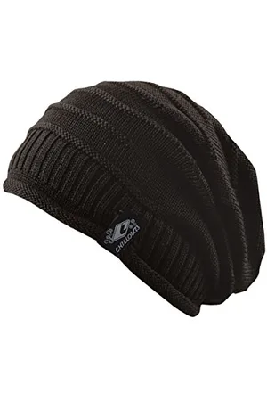 Chillouts Longbeanie aus 100% Baumwolle Erik Hat - Herren schwarz