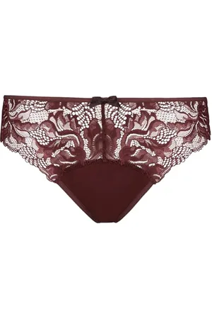 Dim Slip Generous Essentiel Aus Spitze Damen x1, Red, XXL