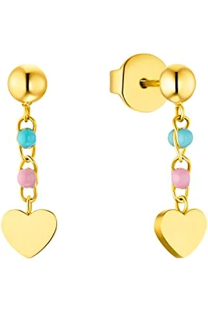 Prinzessin Lillifee Mädchen Kinder Schmuck Herz Edelstahl vergoldet, Kommt in Schmuck Geschenk Box