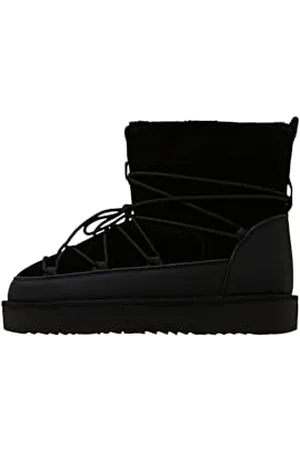 ESPRIT Kuschelige Damen Stiefelette, 001/BLACK, 36 EU