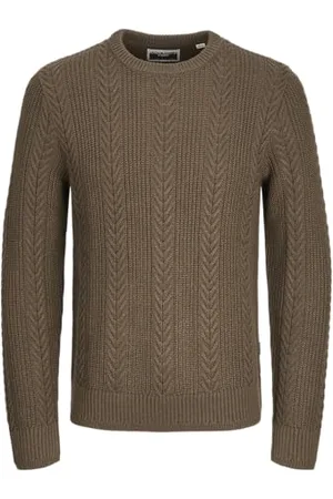 JACK & JONES JACK&JONES Herren JCOCIPHER Knit Crew Neck Strickpullover, , Medium
