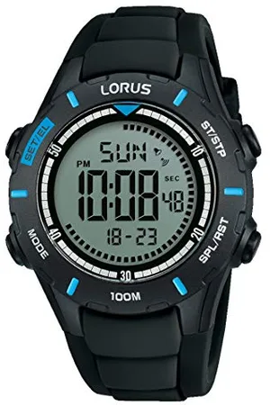 Lorus Kids Jungen-Uhr Chronograph Edelstahl und Kunststoff mit Silikonband R2367MX9
