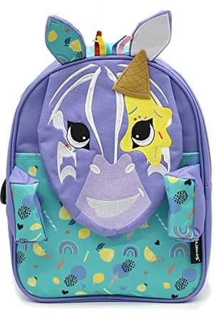 Les Deglingos Les Déglingos Unisex Kleiner, 32 cm, Kiprokos le Zebra Rucksack