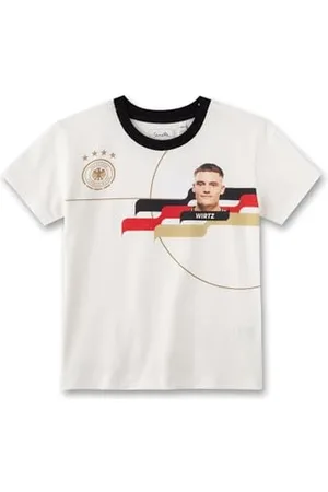 Sanetta DFB-Fanshirt Wirtz Off-White | Hochwertiges und gemütliches Shirt aus Baumwolle für Mädchen & Jungen. Kinder Bekleidung 104