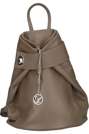 Caprice Damen Schultertasche aus Leder Mittelgroß, Braun