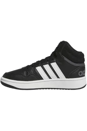 adidas Unisex Kinder Hoops Mid Shoes Schuhe, Core Black/Cloud White/Grey Six