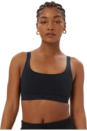 GIRLFRIEND COLLECTIVE Andy Sports Bra, Women’s Sports Bra, Split Strap, Without Underwire and no Padding, Perfect for Yoga, Fitness, Jogging